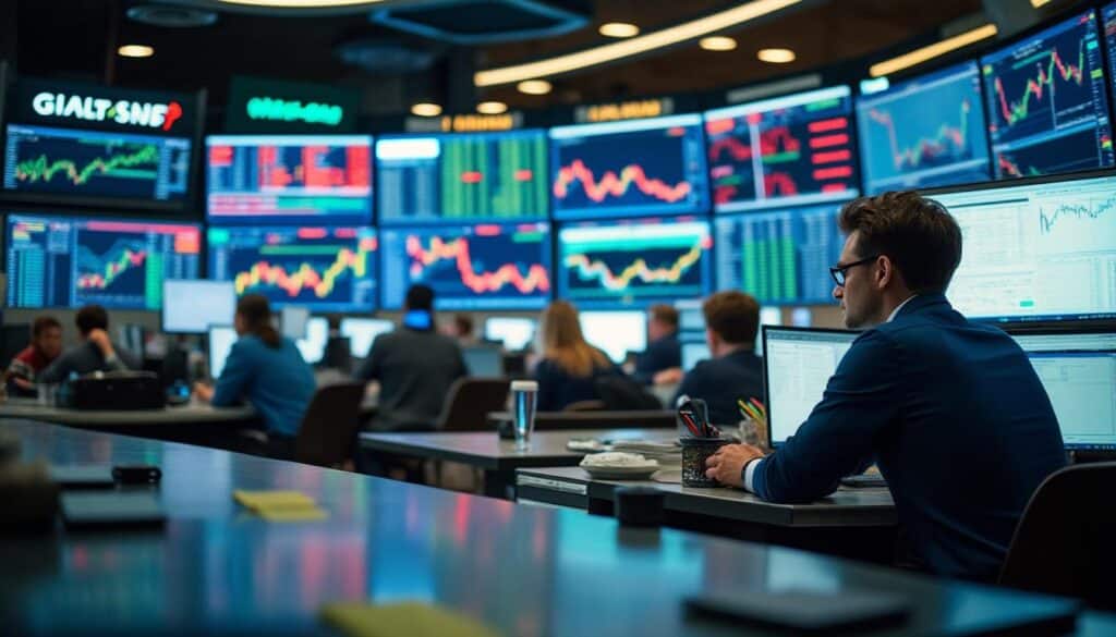 L’évolution de la cotation des actions dans les indices bancaires